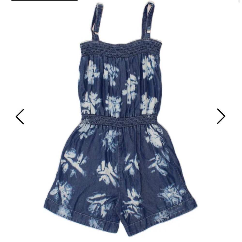 Guess Blue Tie-Dye Pattern Romper - 16 Years